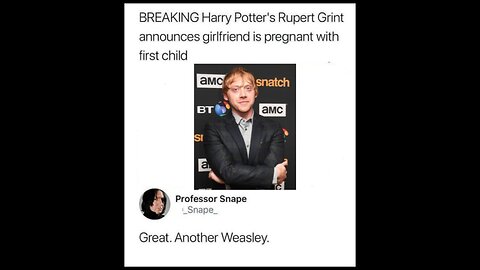Another Weasly #memes #silly #funny #rupertgrint #harrypotter #weasleyfamily #alanrickman