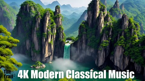Modern Classical Music - Beyond The Horizon | (AI) Audio Reactive Cinematic | Huangshan China