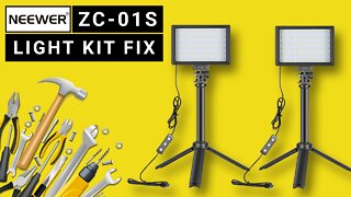 Neewer ZC-01S Led Light Kit Repair⭐ Nice set of light but with a nasty control switch!