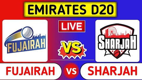Fujairah vs Sharjah | FUJ vs SHA | Emirates D20 League 2023 | Cricket TV Live Commentary