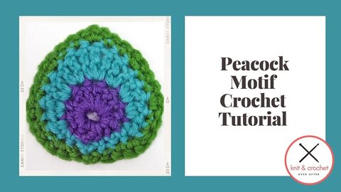 Motif of the Month November 2013 Peacock Motif Crochet Tutorial