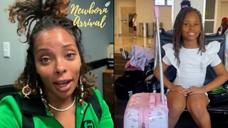 Eva Marcille Picks Up Daughter Marley From Grandparents In Texas! ✈️