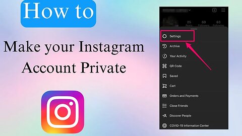 How to make instagram account private?