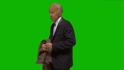 Confused Joe Biden / Travolta Parody Looking Around Green Screen