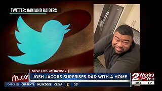 Josh Jacobs surprises dad with a home