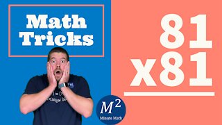 Minute Math Tricks | Part 9 | 81x81 #shorts