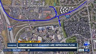 CDOT says I-225 changes are improving flow