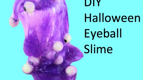 DIY Halloween eyeball slime