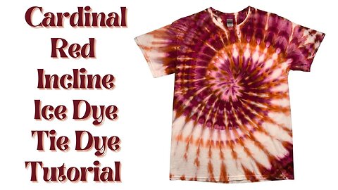 Tie-Dye Designs: Cardinal Red Incline Ice Dye Spiral