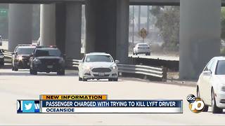 Passenger charged with trying to kill Lyft driver