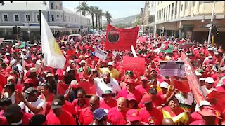 SOUTH AFRICA - Cape Town - Cosatu March (Video) (oGr)