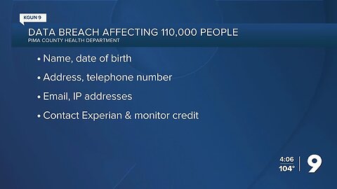 PCHD: Data breach affects more than 100,000 Pima County residents