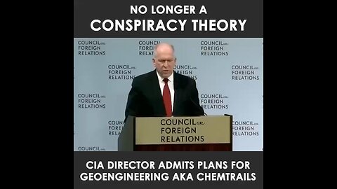 CIA Director admits plans for geo-engineering aka chemtrails