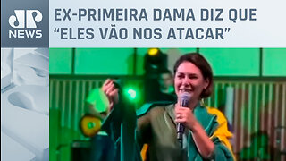 Michelle Bolsonaro chora e fala em perseguição e injustiça