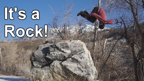 It's Not Just a Boulder. It's a Rock! January Parkour