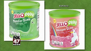 Jell-o is creating edible slime