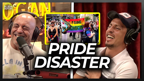 Joe Rogan Can’t Stop Laughing at LGBT vs. Pro-Palestine Standoff at Pride Parade