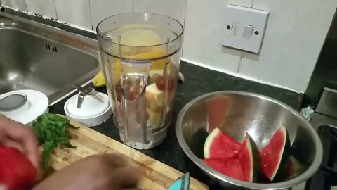 mix fruit juice recipe smoothie breakfast recipes healthy shakes banana apple watermelon