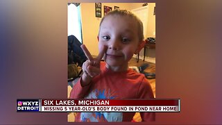 Missing 5-year-old's body found in pond near home
