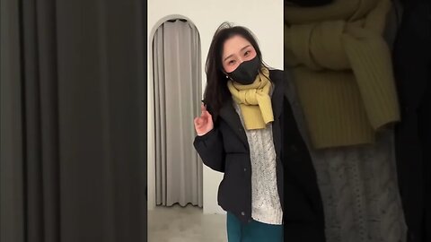 Pretty Chinese Girl Models Clothes At Home