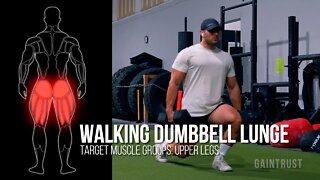 Walking Dumbbell Lunges