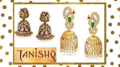 Tanishq jhumka diamond earring designs | Tanishq diamond collection