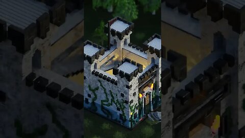 This Castle Build in Blender 3D!! 😼 #shorts