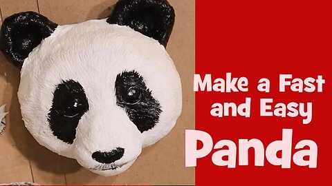 Fast Panda - an Easy-Peasy Paper Mache Project
