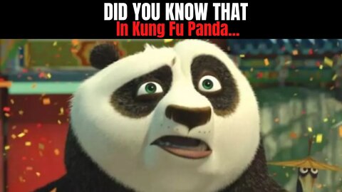 Did You Know That In Kung Fu Panda.... #short #shorts
