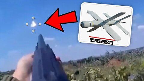 Ukrainian Soldiers Shoot Down Russian Lancet Drone With Shotgun - Helmet Camera