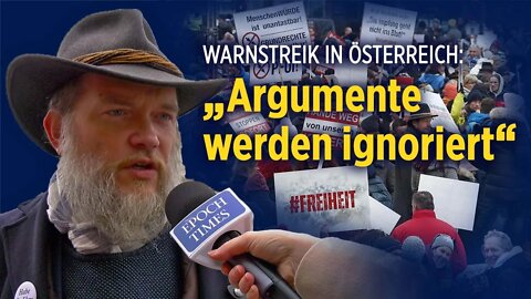 „Kein Lockdown, kein Impfzwang, wir streiken“: Alexander Ehrlich | Warnstreiks in Wien & Österreich