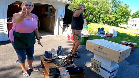 CRAZY ENCOUNTER AT A GARAGE SALE