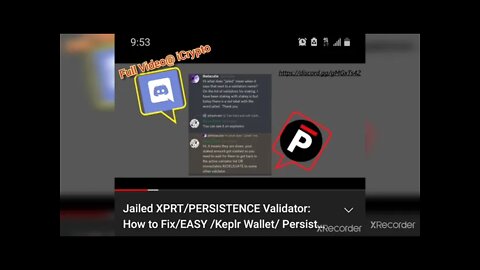 @iCrypto Jailed Xprt/Persistence Validator: How to Redelegate