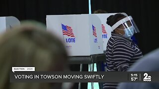 Voting in Towson Moving Swiftly