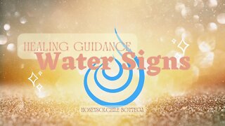 WATER SIGNS🌊: PATIENCE IS A VIRTUE |HEALING GUIDANCE MESSAGES | CANCER, SCORPIO, PISCES #tarot