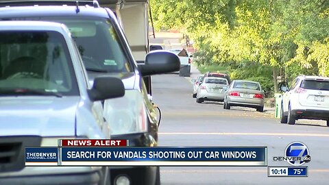 Arvada Police Department says dozens of cars have been damaged by someone shooting BB guns