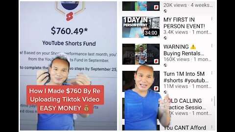 $760.49 (EASY MONEY)just re-uploading Tiktok videos
