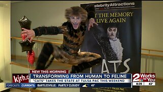 Human to Feline: Travis Guillory transforms into cat from Cats musical