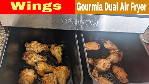 Healthy Air Fryer Chicken Wings Recipe Gourmia Dual Basket