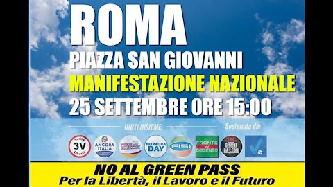 NWO, Green Pass: virus "Paura", Schilirò, 25/9/2021