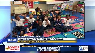 Good morning from Miss Cirilli's Pre-K class at Callaway Elementary School!