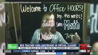 Bakersfield High School math teacher adds lightboards to the virtual learning equation