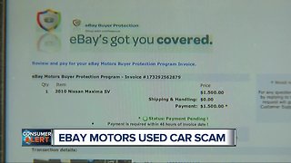 Ebay motors used car scam