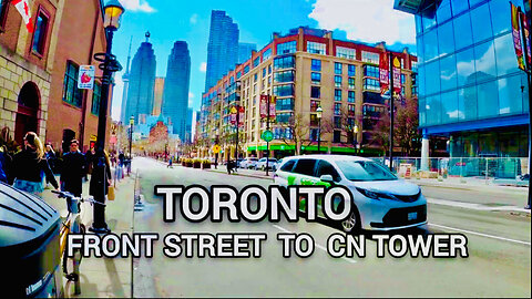 Beautiful city 🌃 TORONTO FRONT STREET TO CN TOWER