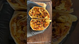 Chorizo breakfast burritos