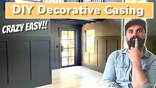 Insanely Easy Wall Detail || DIY Decorative Casing