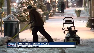 Walworth County hit hard with snow