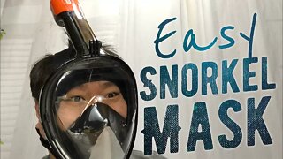 180° Full Face Design Tubeless Easy Snorkel Mask Review