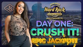 Day One! Hollywood Hard Rock Casino~ A Fun Day That Ends With An Epic Jackpot! 💥