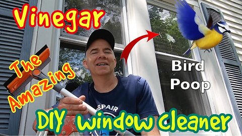 DIY Window Cleaner! Vinegar comes to the rescue.